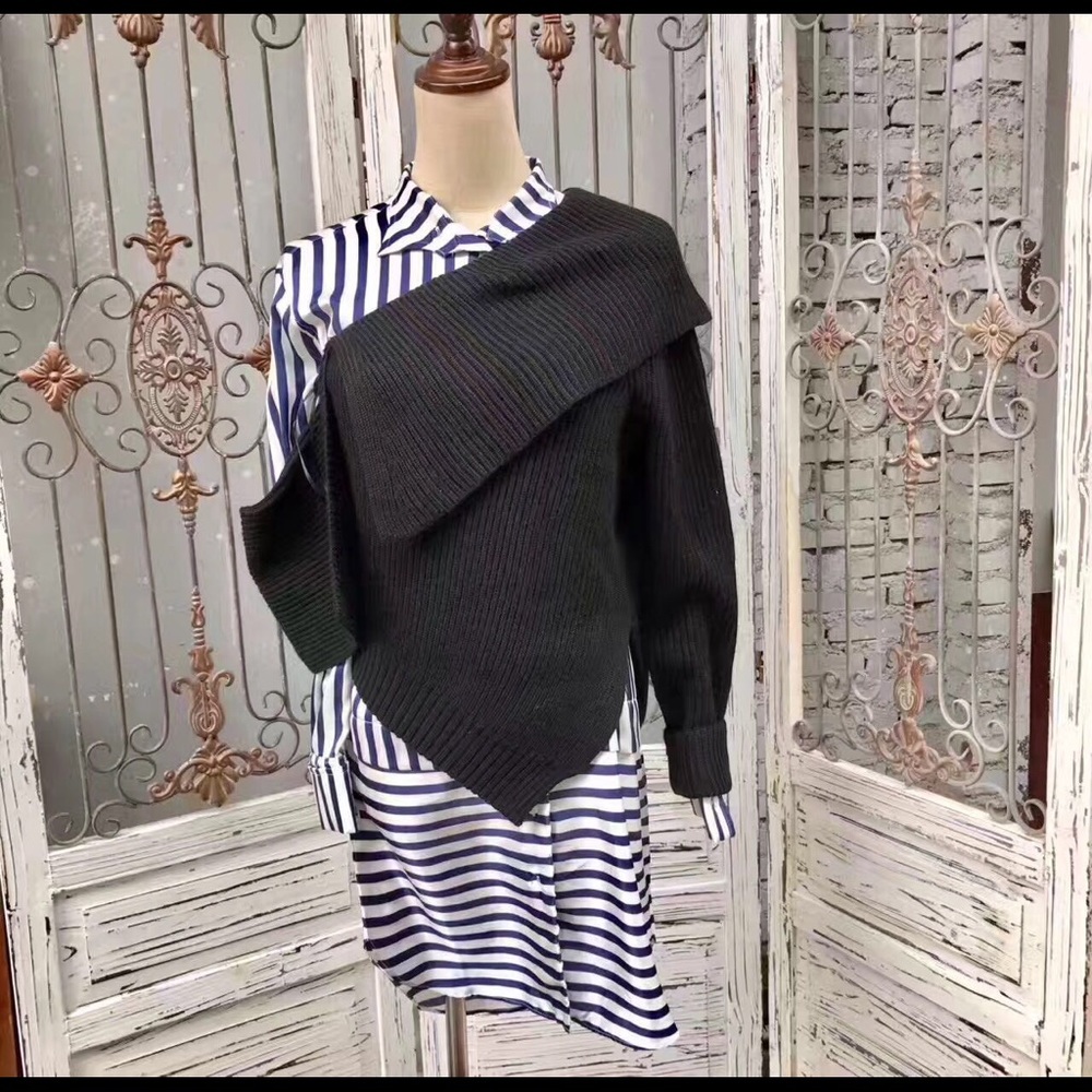 Women two piece cloth (shirt➕sweater)